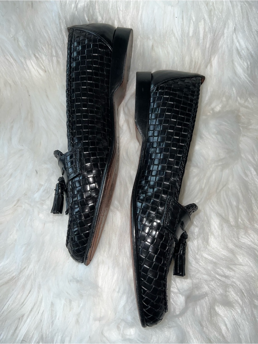 Cole Haan Collections Woven Tassel Loafers Made in Italy - Picture 2 of 6